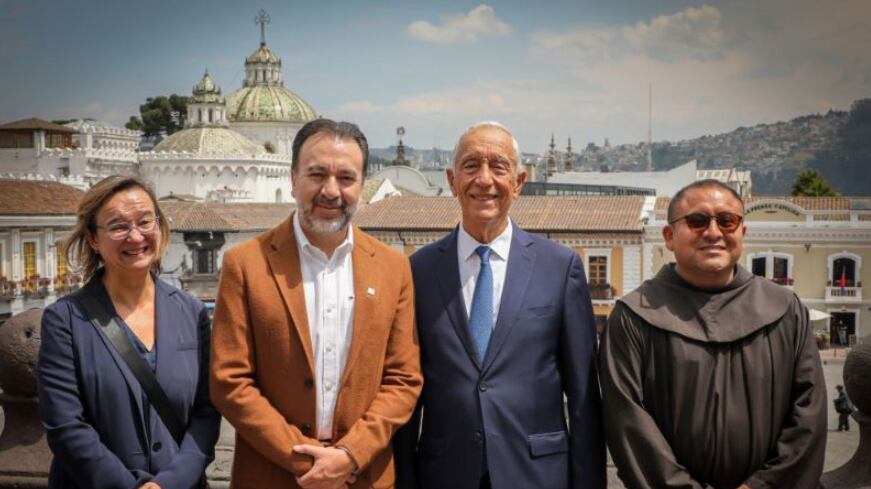 Presidente de Portugal visita Quito