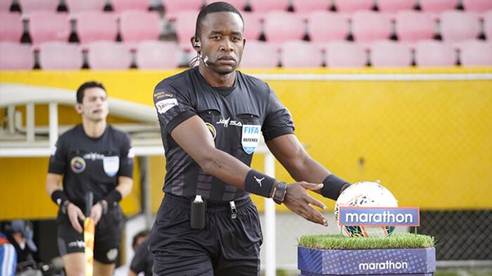 Franklin Congo en un partido de Liga Pro 2021