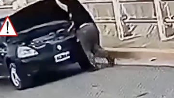 Mujer fue atropellada por su propio carro, olvidó poner el freno de mano.