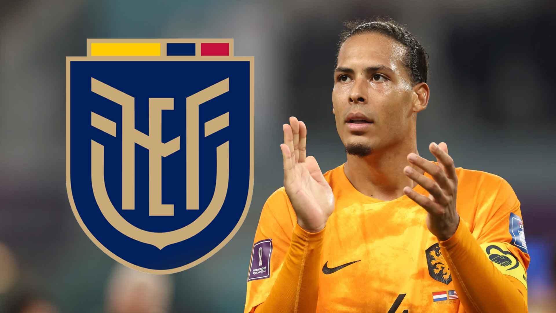 Van Dijk defendió a Ecuador en rueda de prensa