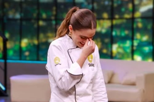 El golpe que se dio Shany Nadan en la ceremonia de Masterchef Celebrity Ecuador