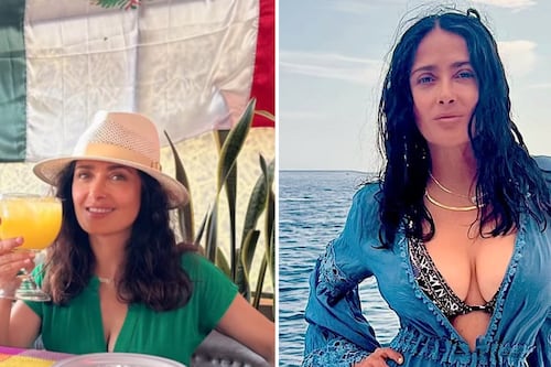 “Igual que hace 20 años”: Salma Hayek posa en traje de baño y prueba que el tiempo no pasa por ella
