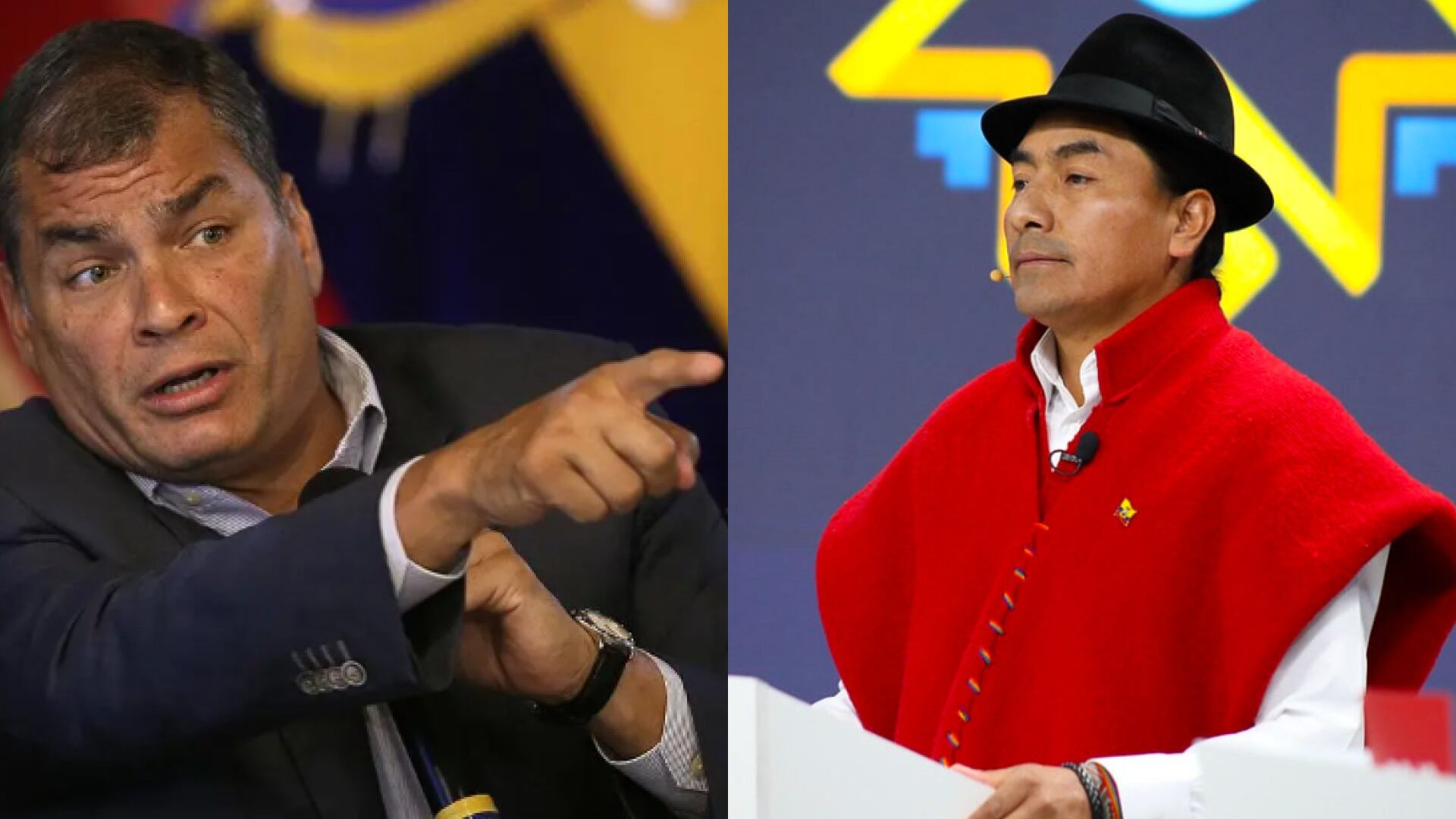 Rafael Correa y Leonidas Iza en redes sociales: ¿Se desatan tensiones?