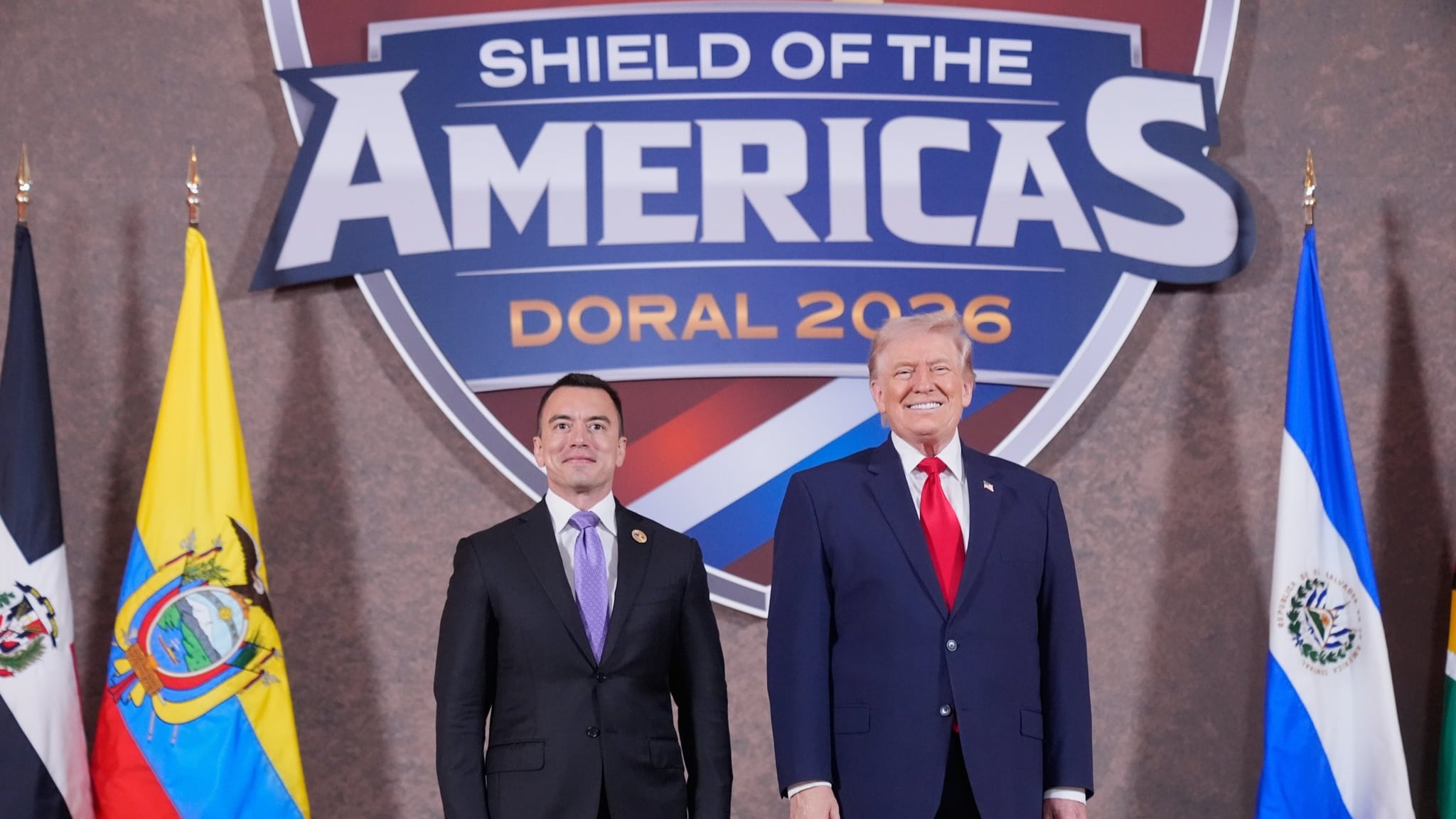 Daniel Noboa y Donald Trump