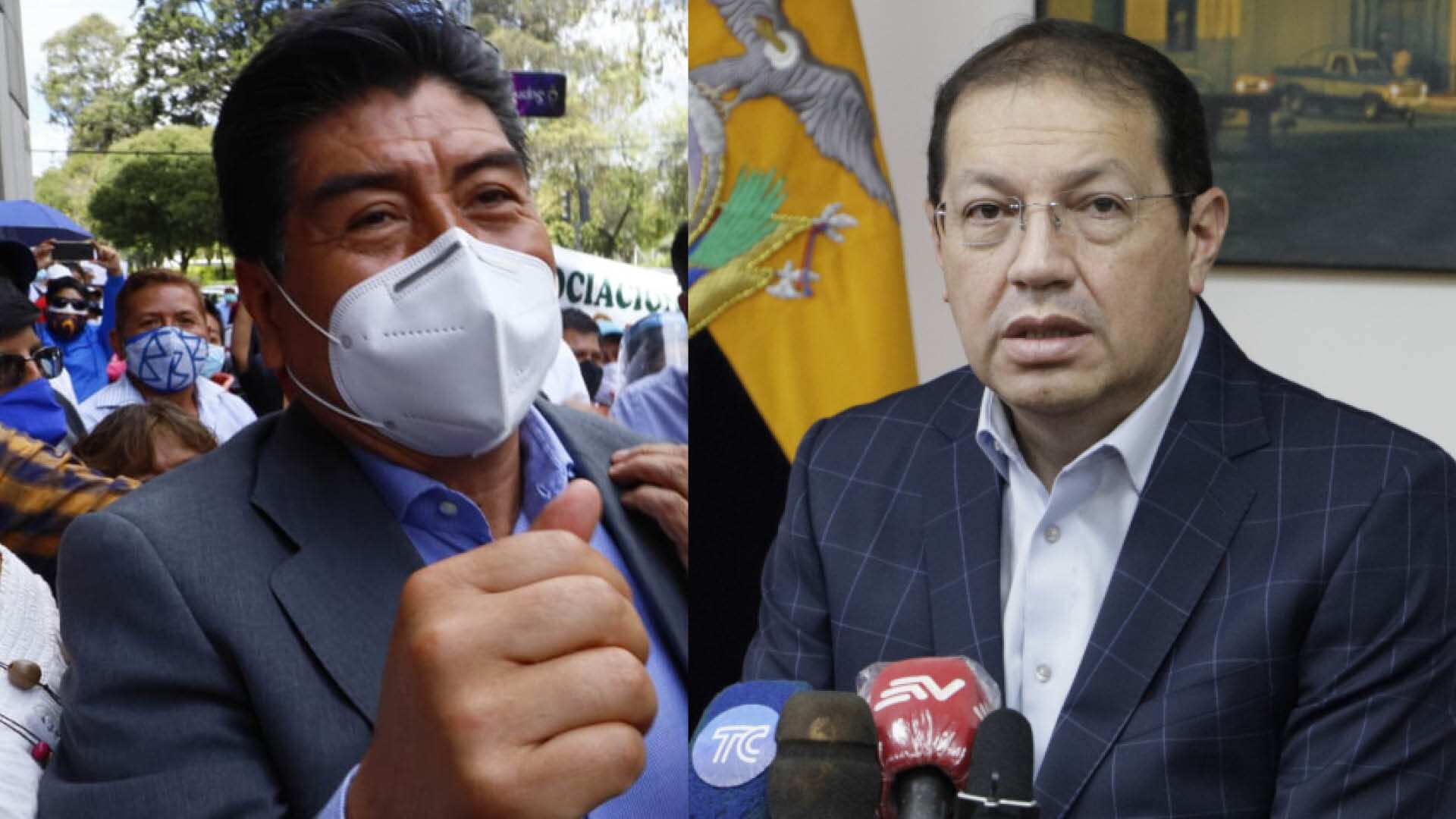 Excalcaldes de Quito; Jorge Yunda y Santiago Guarderas