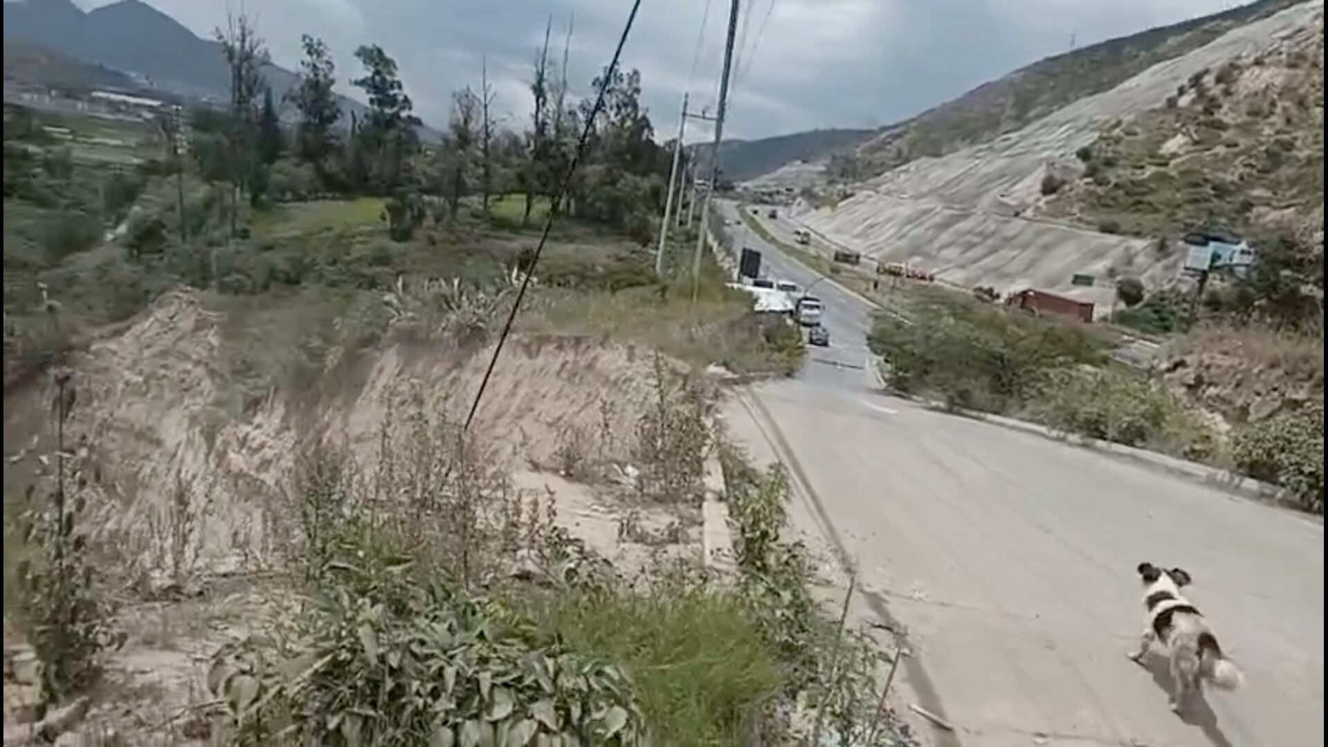 Deslizamiento de tierra en Pomasqui