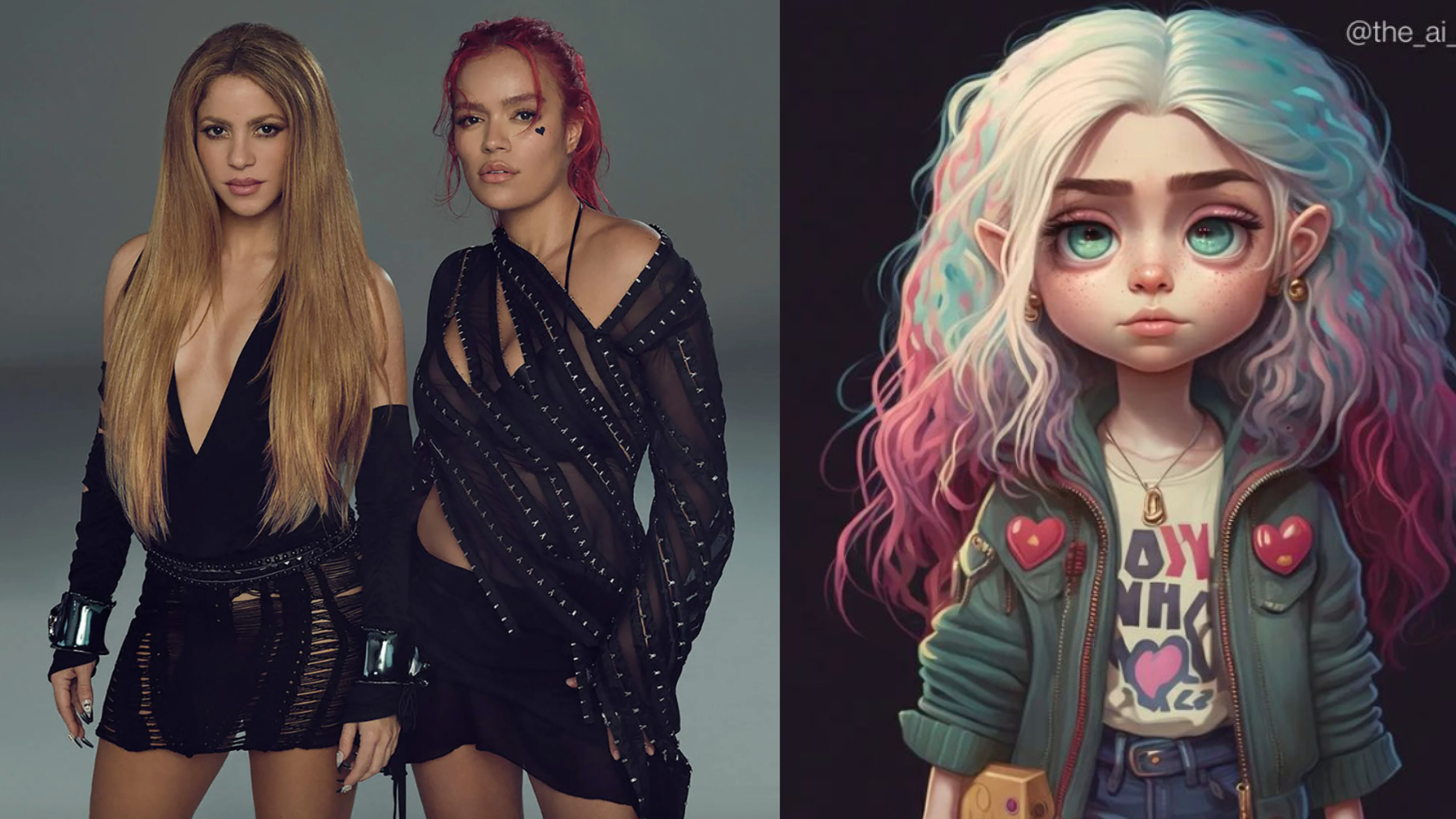 Así se ven algunas artistas musicales en una película animada, según la Inteligencia Artificial