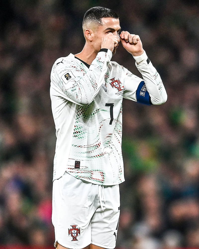 Cristiano Ronaldo salió expulsado.