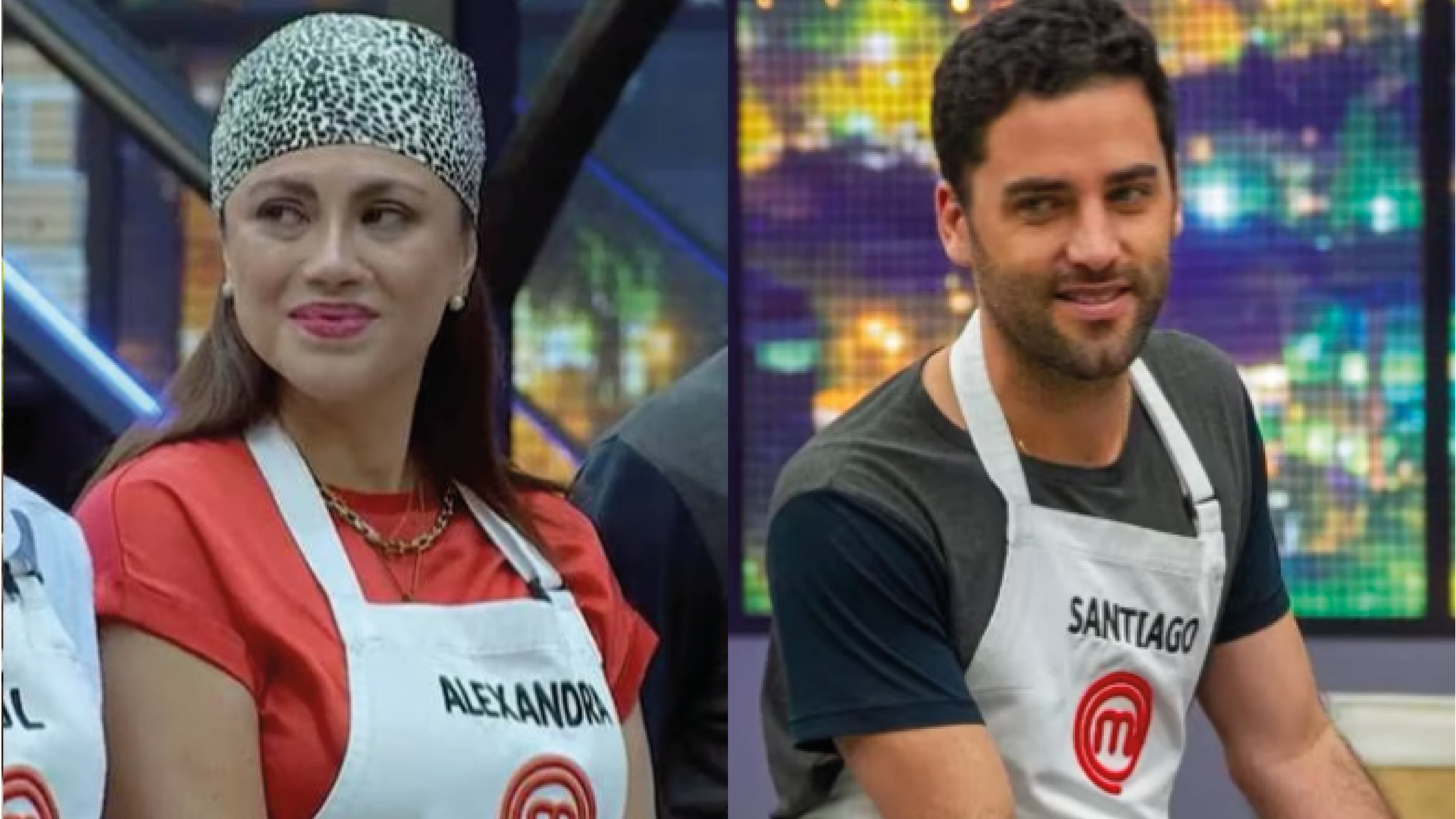 Alexandra y Santiago en las cocinas de MasterChef Ecuador