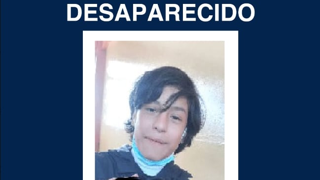 Reportan la desaparición del adolescente Dussan Carrillo en el sur de Quito.