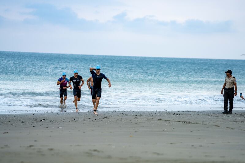 Natación en el Triatlón de Salinas 5150