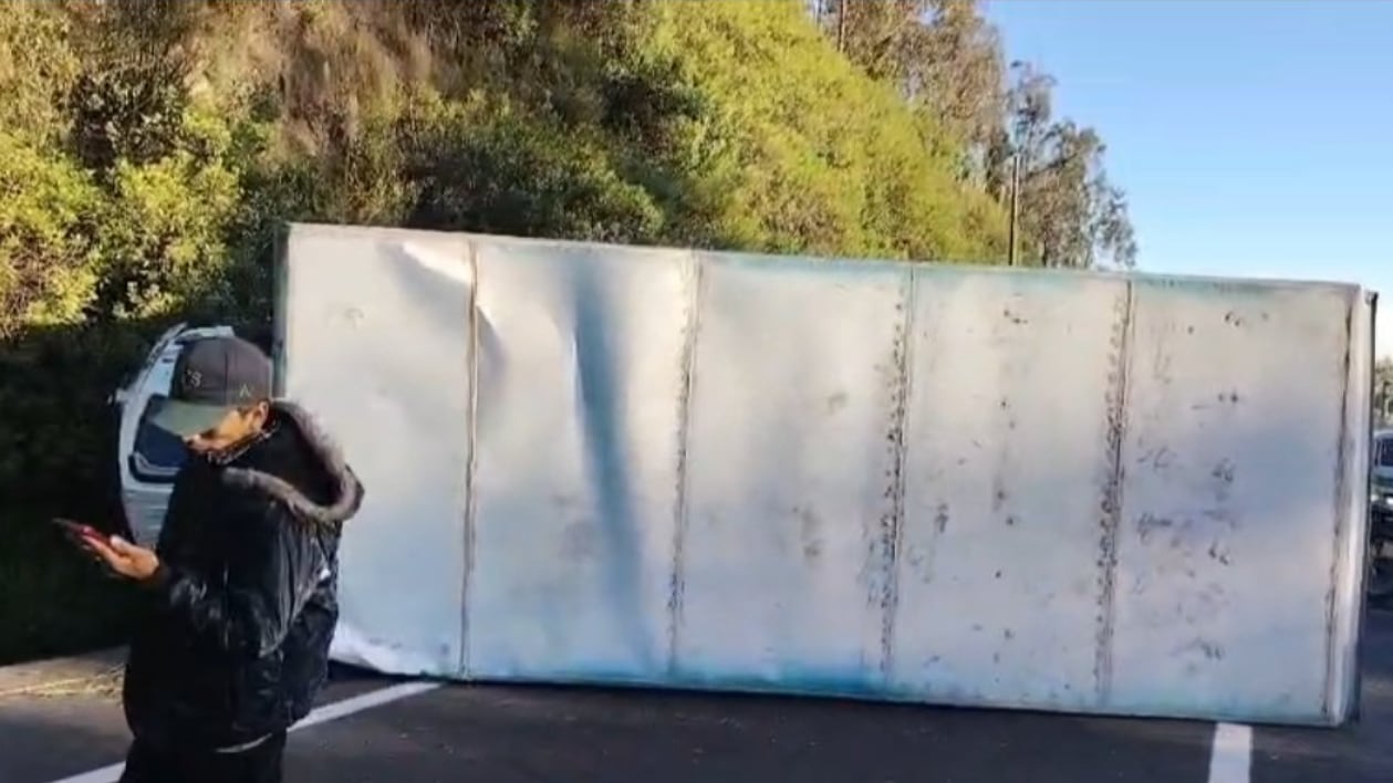 Siniestro de tránsito en la avenida Simión Bolívar