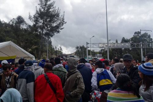 El puente de Rumichaca es escenario de drama
