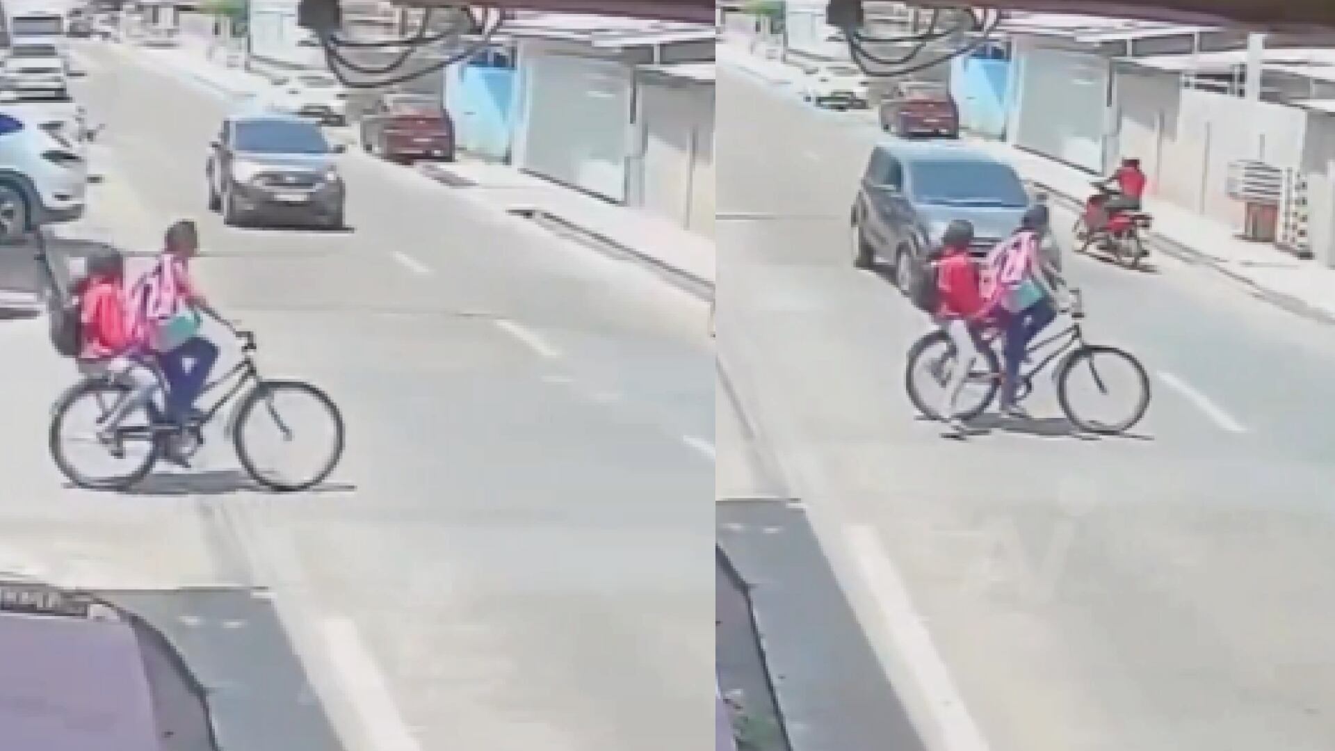 Dos niñas en bicicleta intentaron cruzar la calle y fueron atropelladas