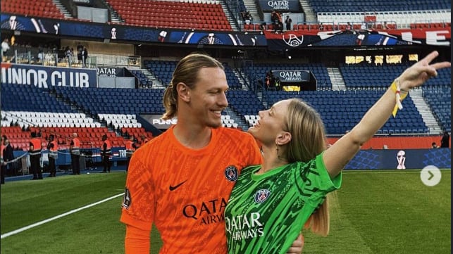 Matvey Safonov y Marina Kondratiuk