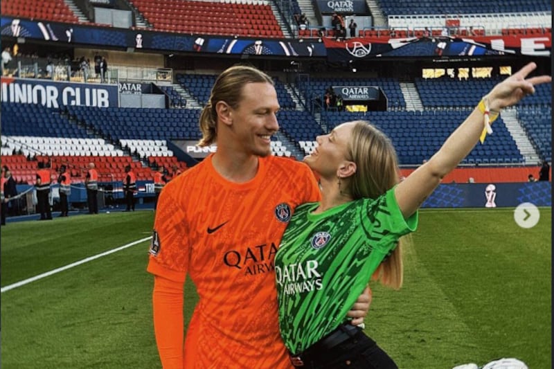 Actriz para adultos hizo atrevida promesa al arquero del PSG antes de la final de Champions y su esposa respondió