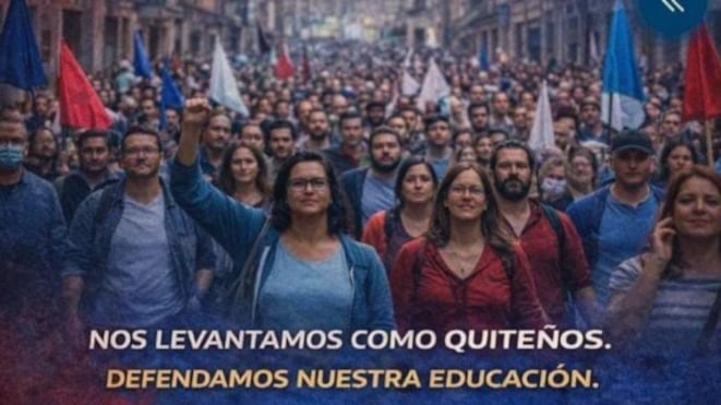 Convocan a movilización en defensa de la educación municipal en Quito este jueves 19 de febrero