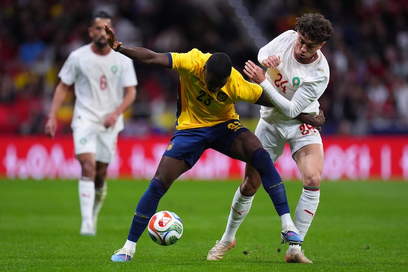 Moisés Caicedo, el líder en el mediocampo en el partido Ecuador y Marruecos