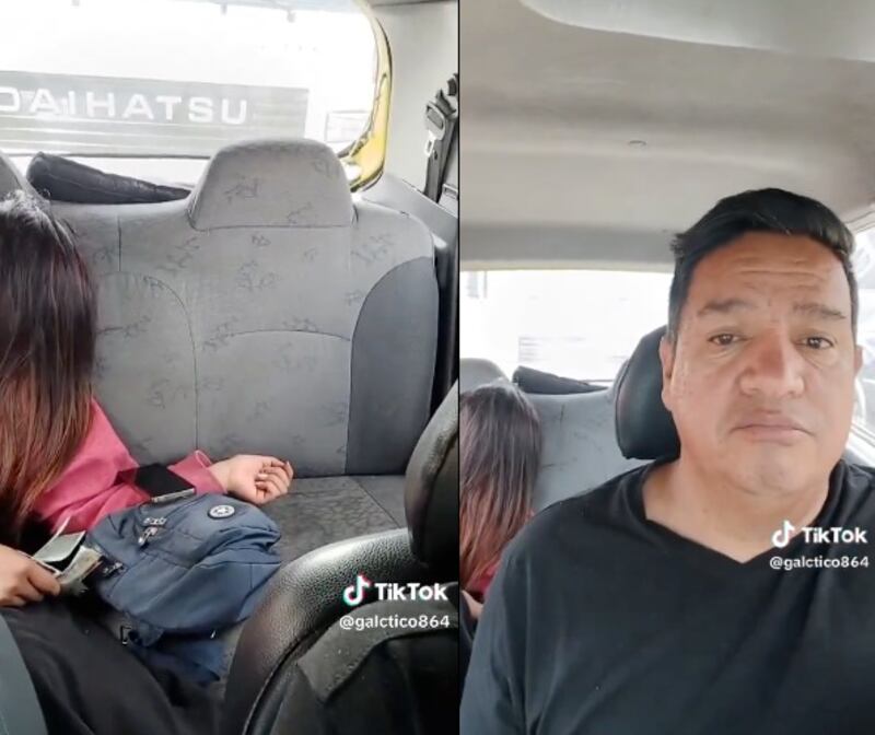 Taxista ayudó a joven
