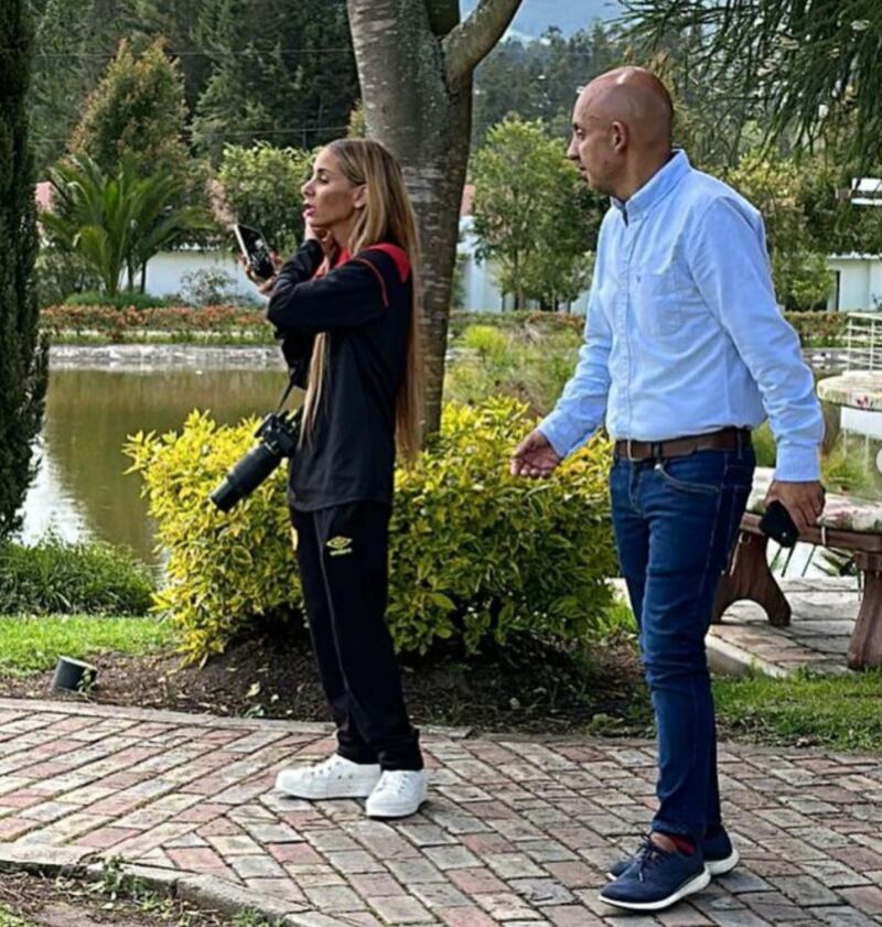 Mariagiselle Carrillo y Manolo Illescas en Aucas