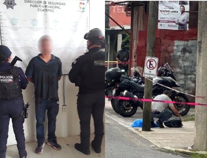 Hombre decapitado en Coatepec