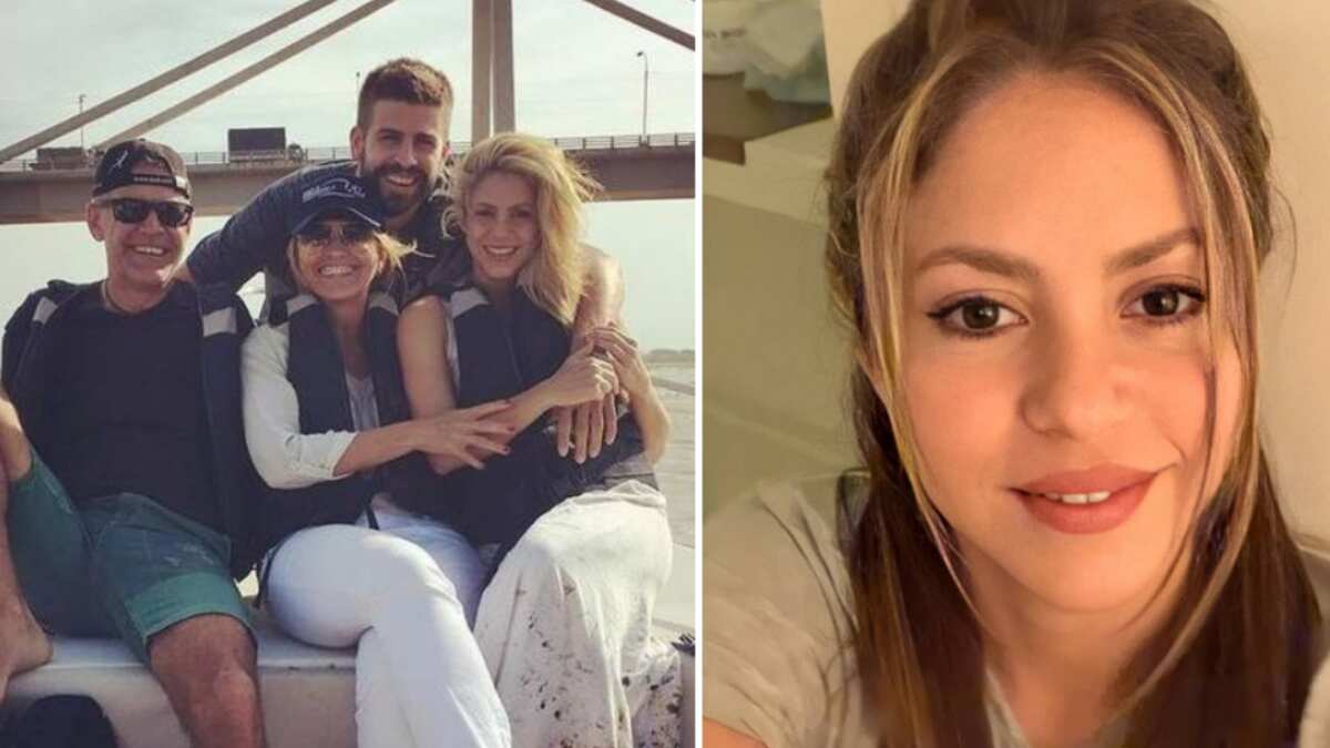 Shakira y los papás de Piqué