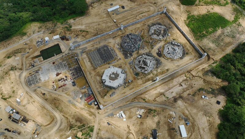 Fotos: así luce la construcción de la nueva cárcel del “Encuentro” en Santa Elena