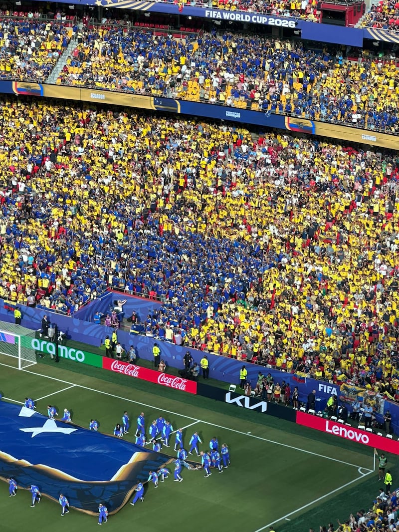 Así luce la hinchada de Curazao