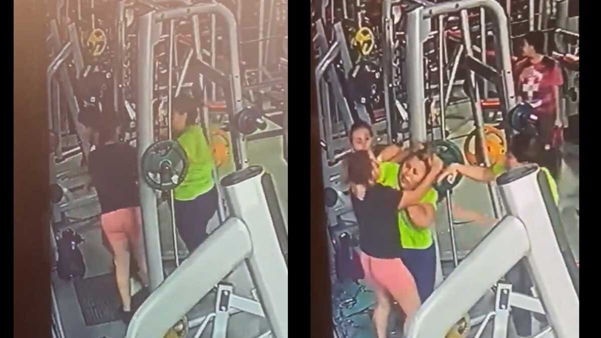 Pelea en gimnasio