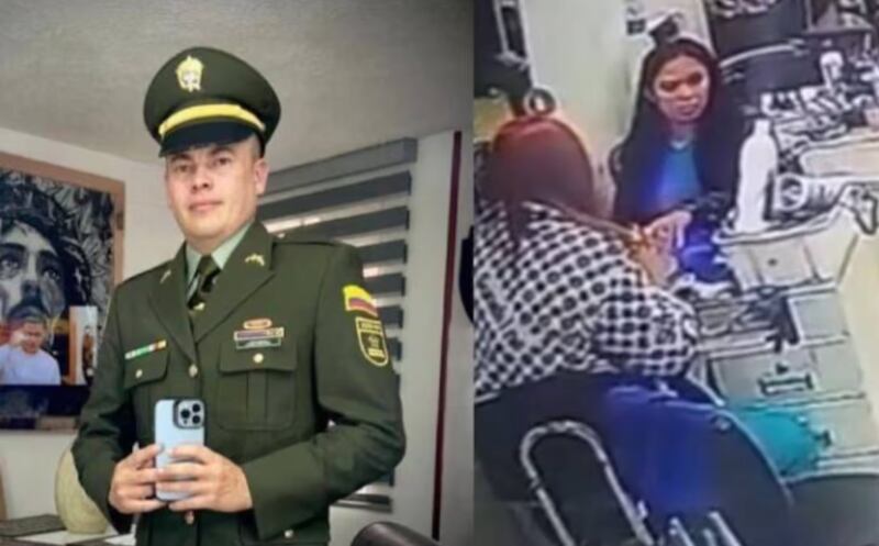 Policía en servicio activo asesinó a su expareja en una peluquería en Colombia