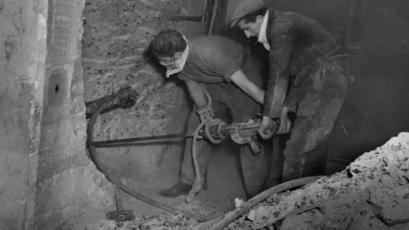 Túneles ocultos de la Segunda Guerra Mundial.