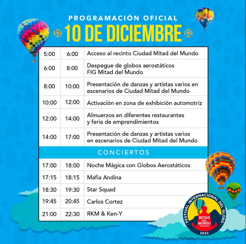 Festival Internacional del Globo – Mitad del Mundo