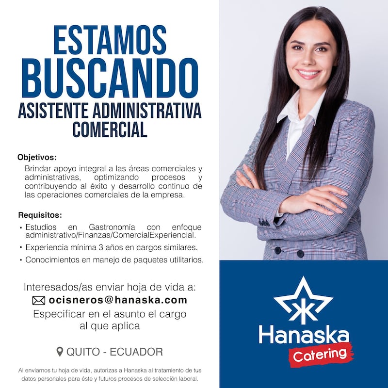 Oferta de trabajo en Hanaska, en Quito