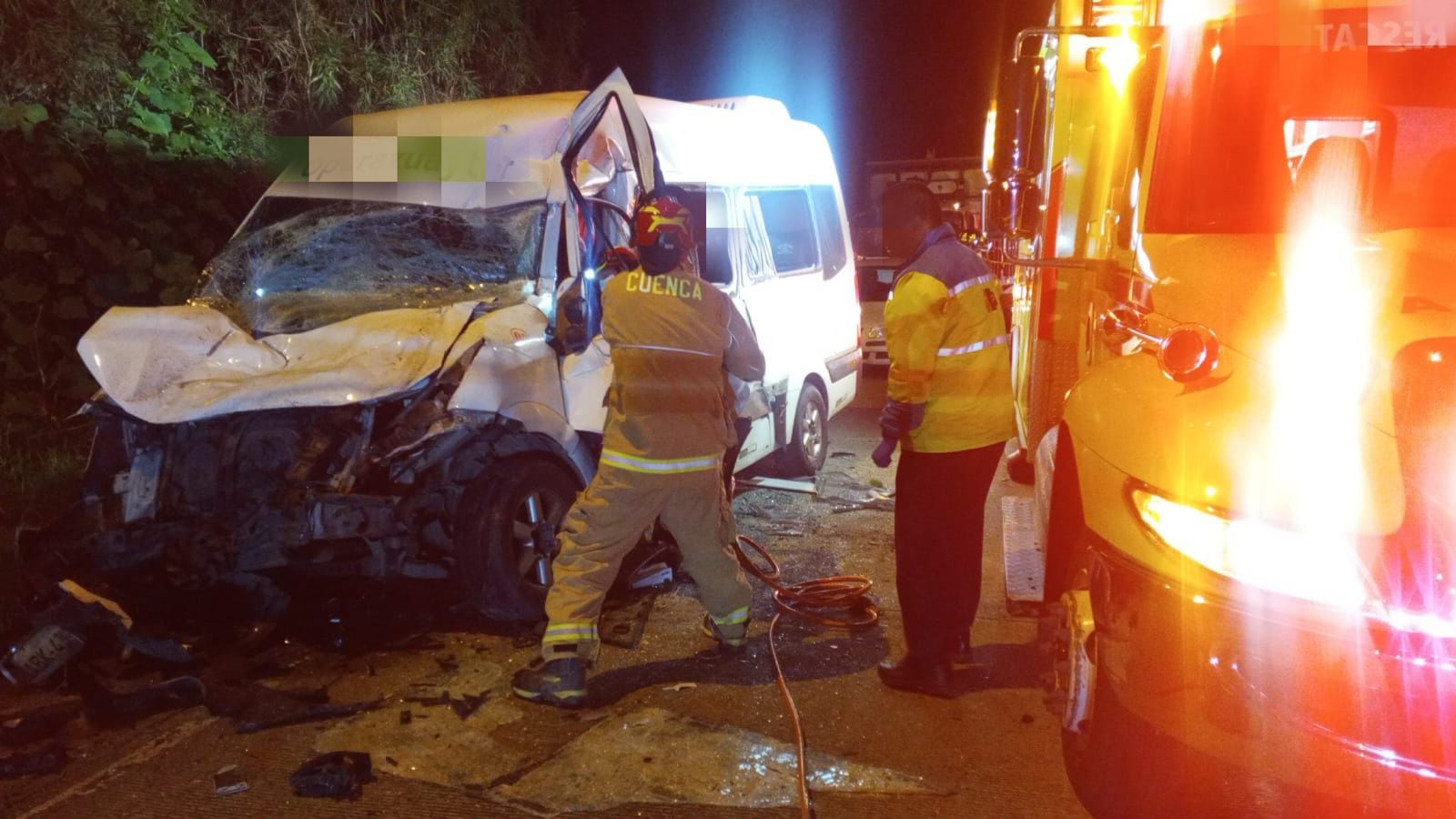 Fatal accidente en Cuenca