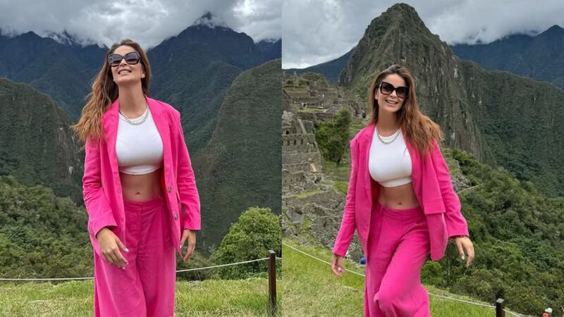 Laura Spoya en Machu Picchu