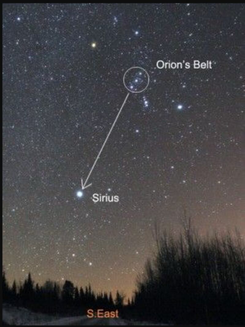 Orión y Sirio, estrellas en marzo