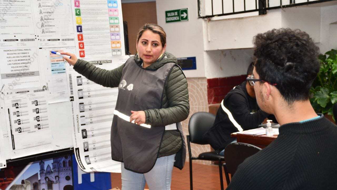 Miembros de Juntas Receptoras del Voto (MJRV) que participarán en el Referéndum y Consulta Popular 2024