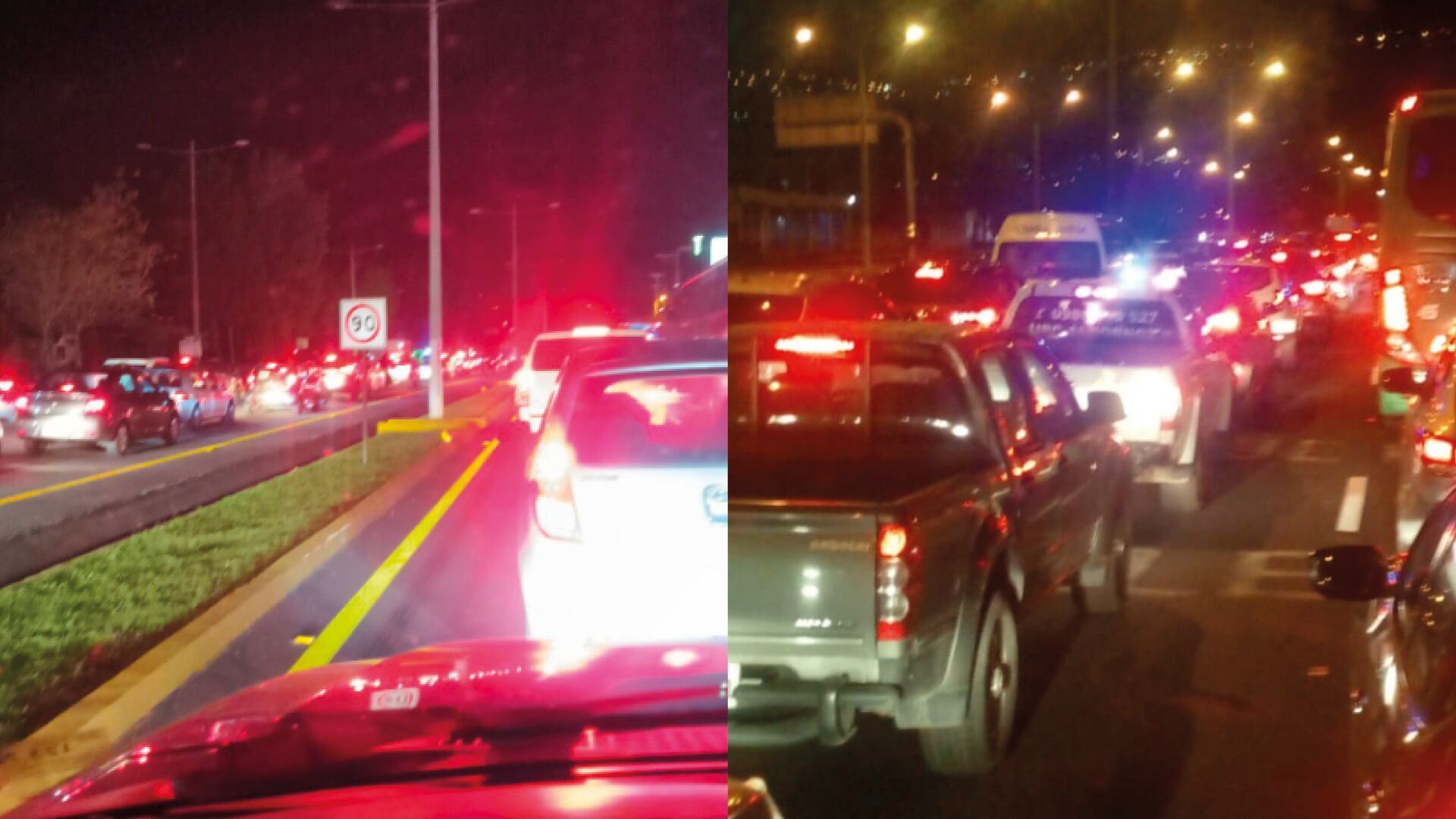 Accidente en la Autopista General Rumiñahui