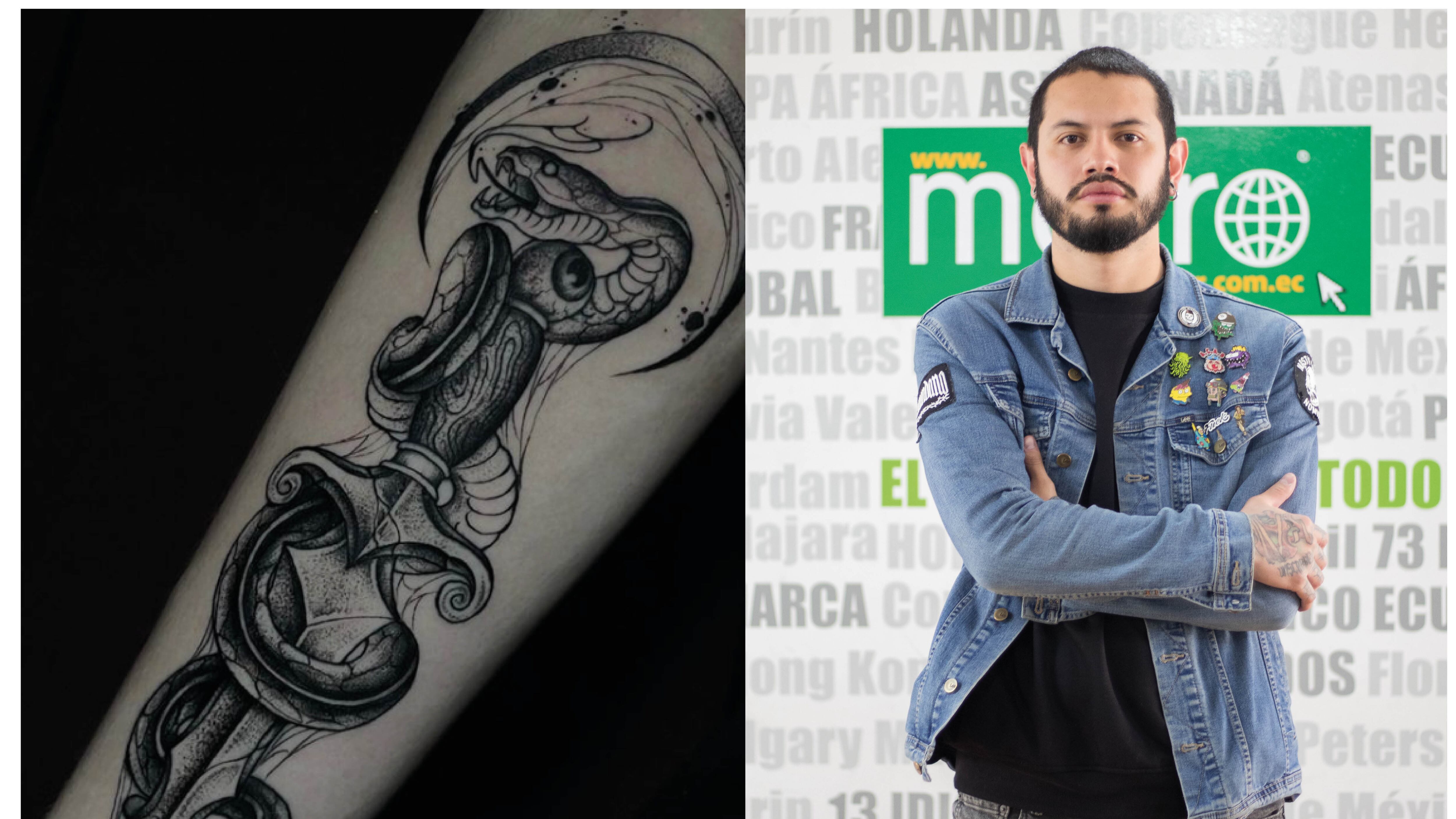 David Pinto, tatuador ecuatoriano