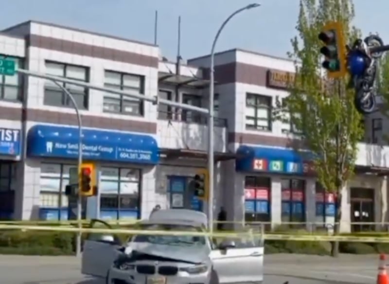 choque motocicleta Canadá