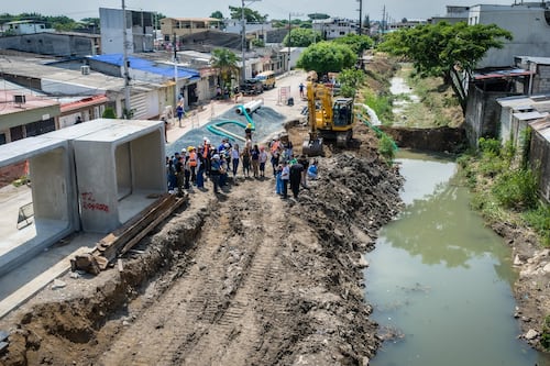 Plan Choque: Guayaquil anticipa la llegada de El Niño con obras pluviales clave en zonas críticas