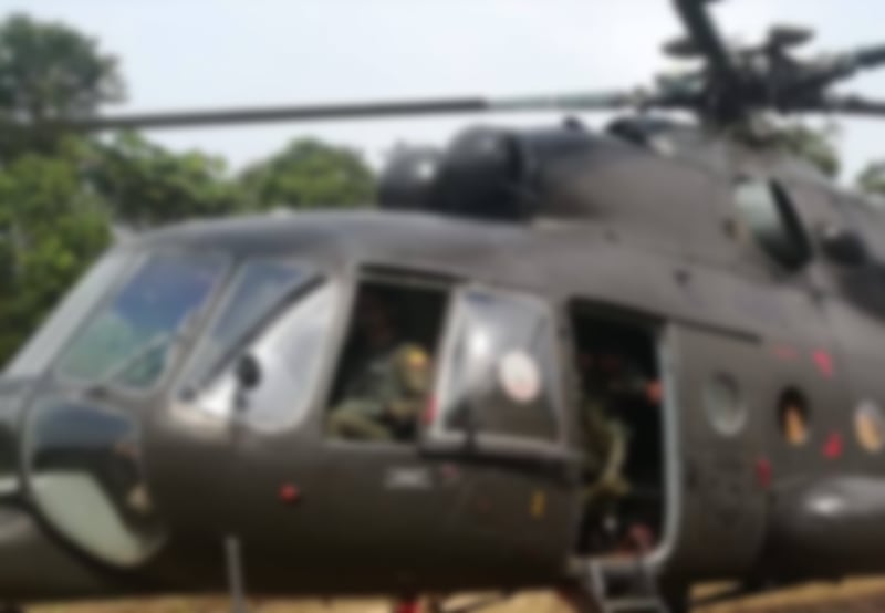 Helicóptero del Ejército con ocho personas a bordo se accidentó en Pastaza.