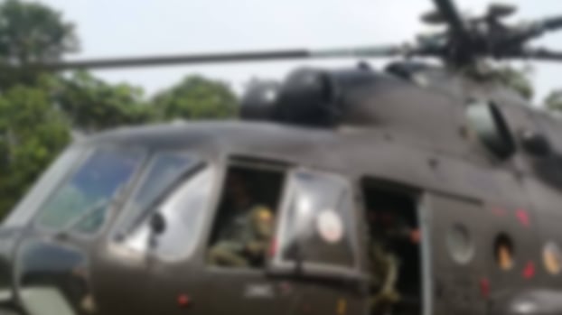 Helicóptero del Ejército con ocho personas a bordo se accidentó en Pastaza.