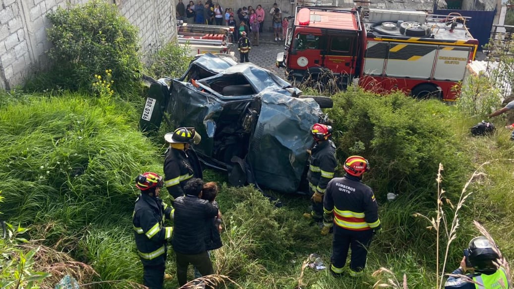 Accidente de tránsito al norte de Quito