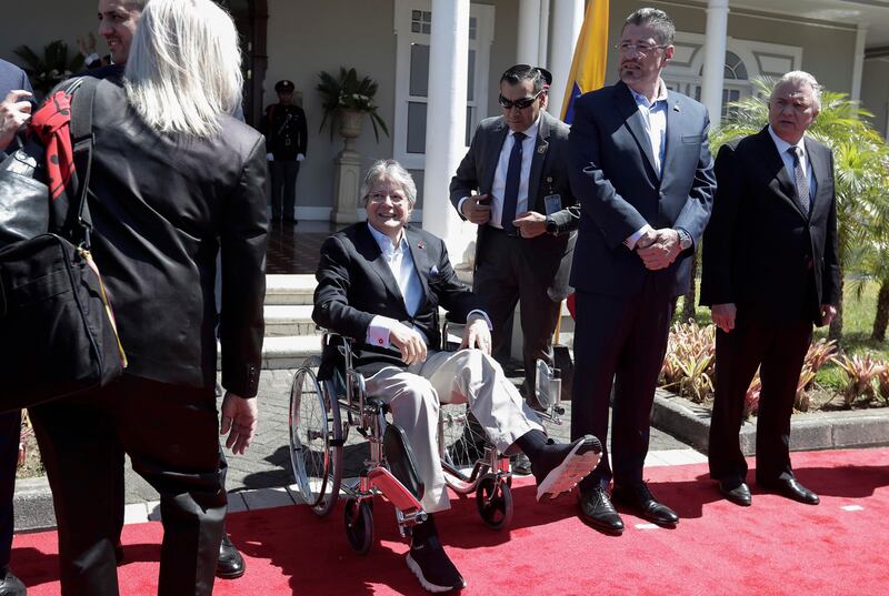 Presidente de Ecuador, Guillermo Lasso, visita Costa Rica
