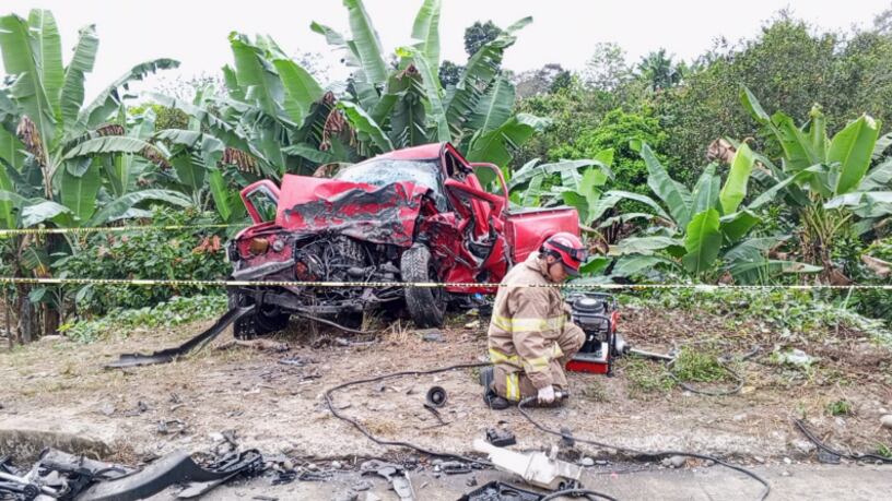 Accidente donde falleció Marcos Olmedo