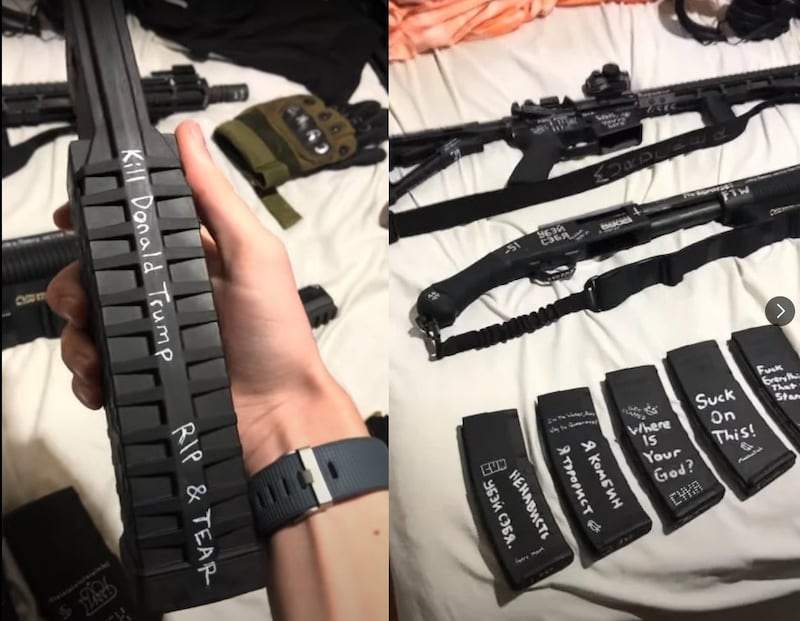 Robin Westman personalizó sus armas antes del ataque en la escuela católica de Minneapolis