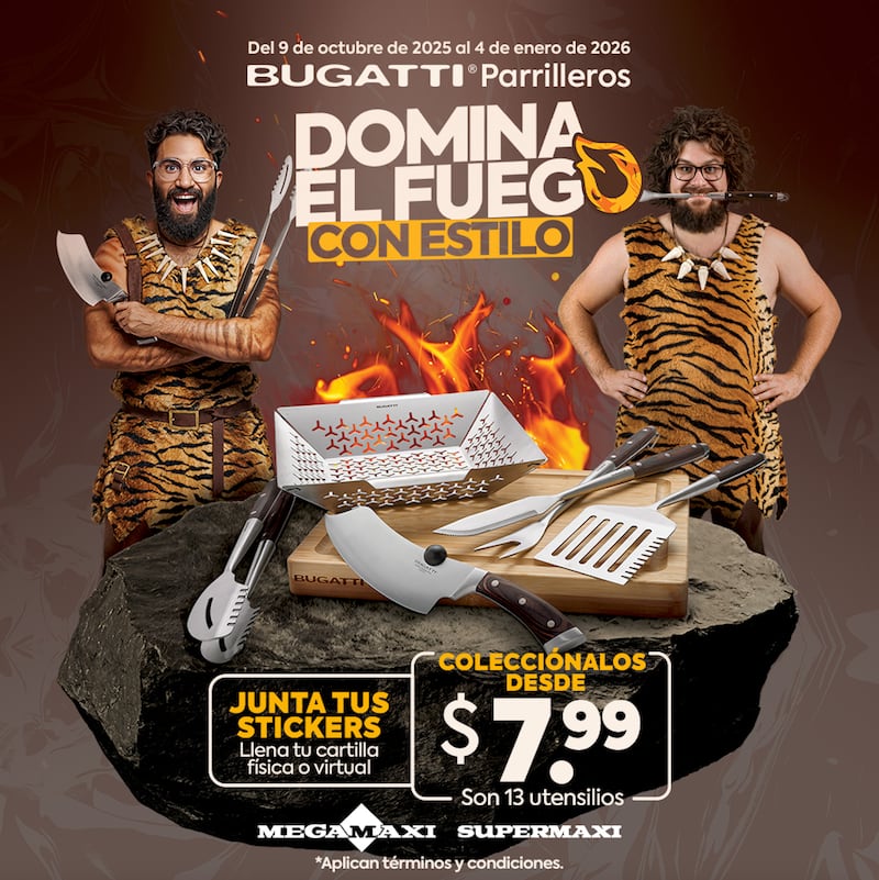 Bugatti Parrilleros llegó a Supermaxi y Megamaxi