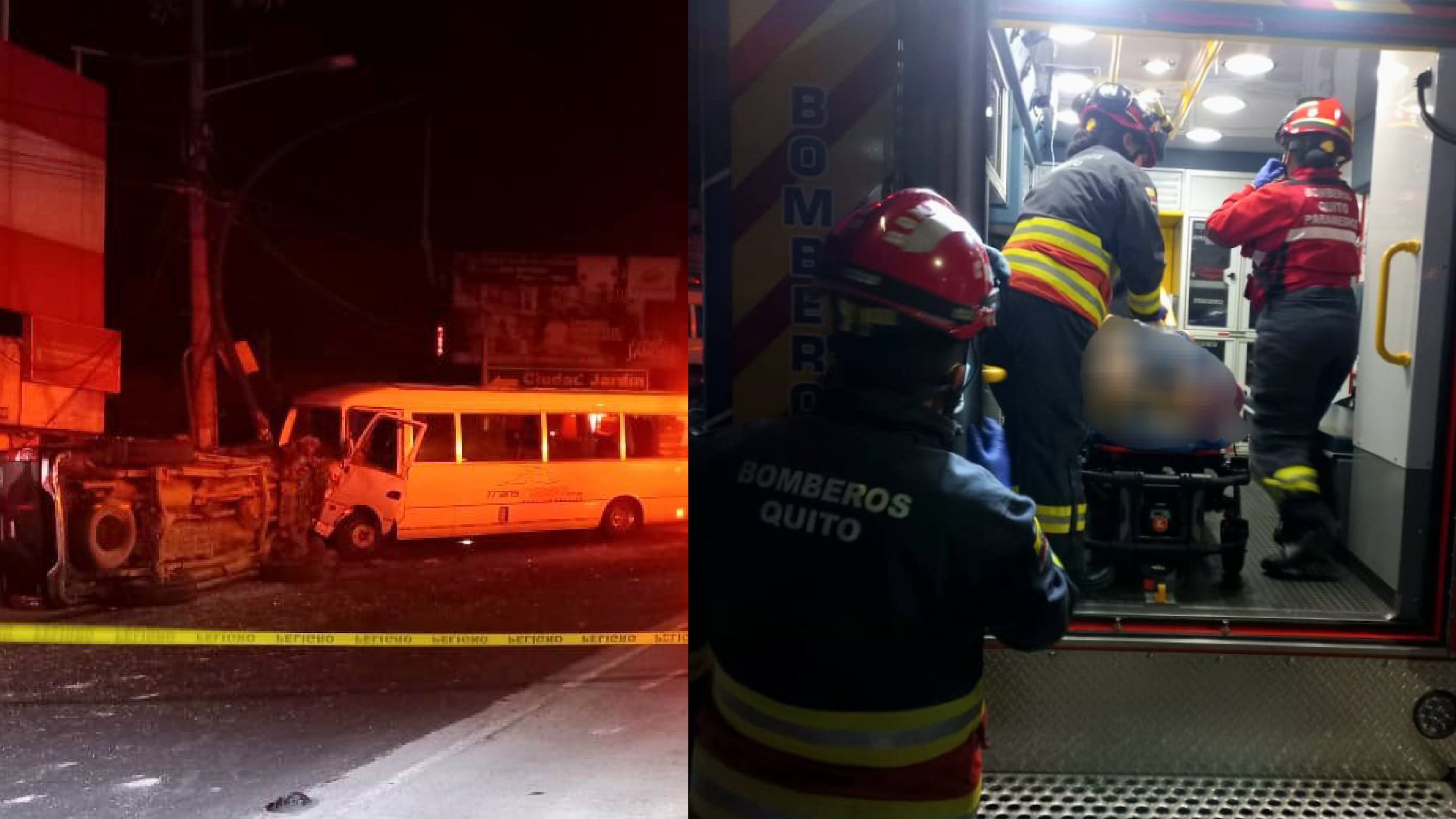 Quito: Trágico accidente de tránsito deja un fallecido y seis heridos