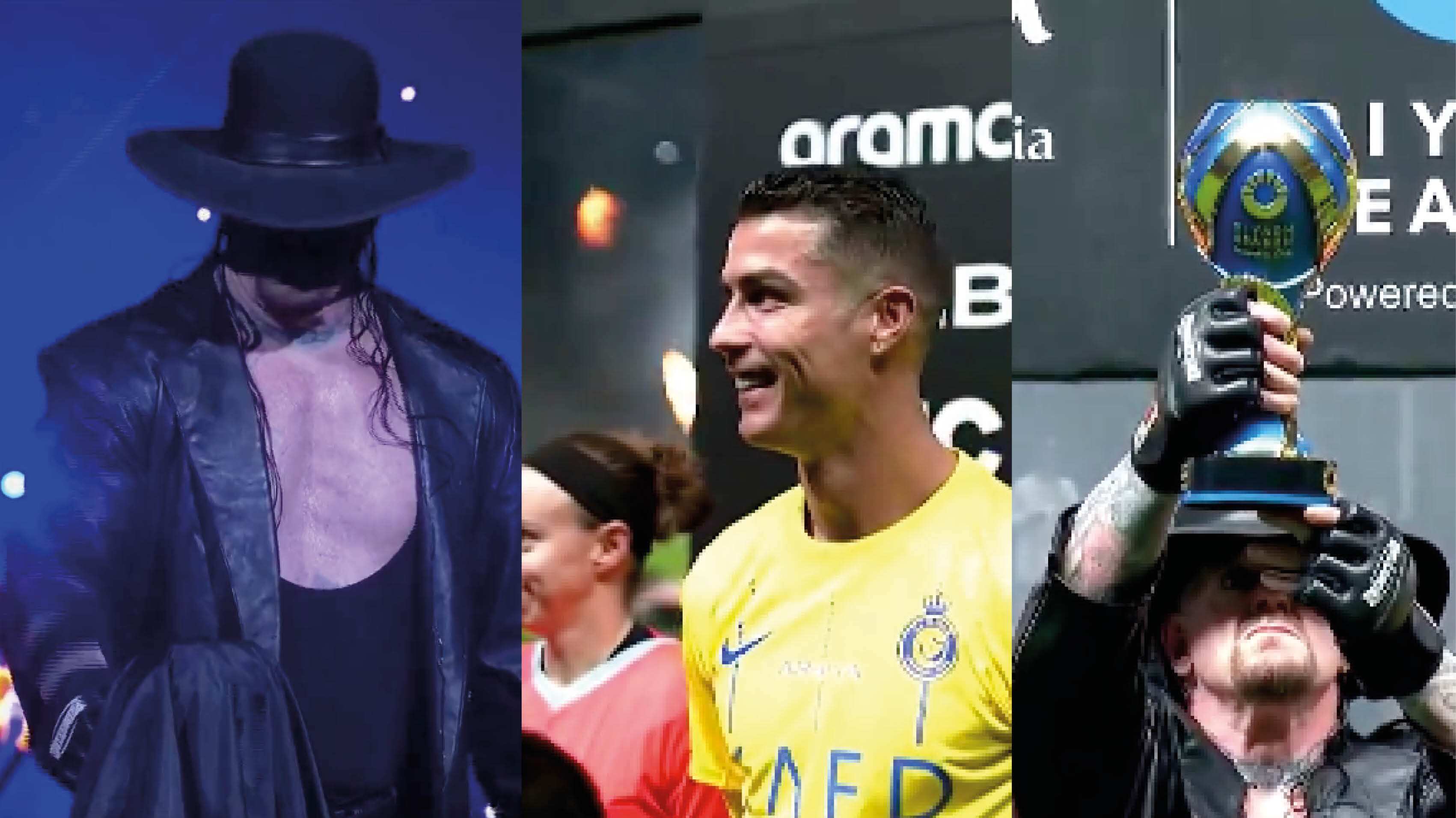 Reacción de Cristiano Ronaldo ante The Undertaker